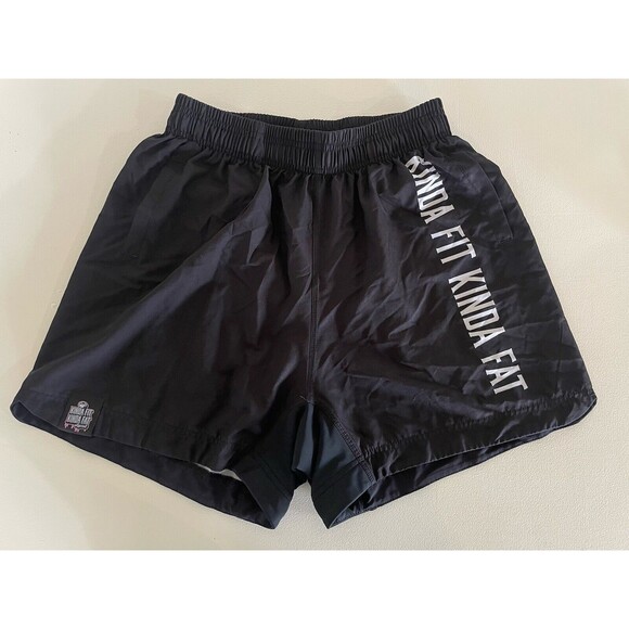 KINDA FIT KINDA FAT Apparel shorts Black Size Small - Picture 1 of 8